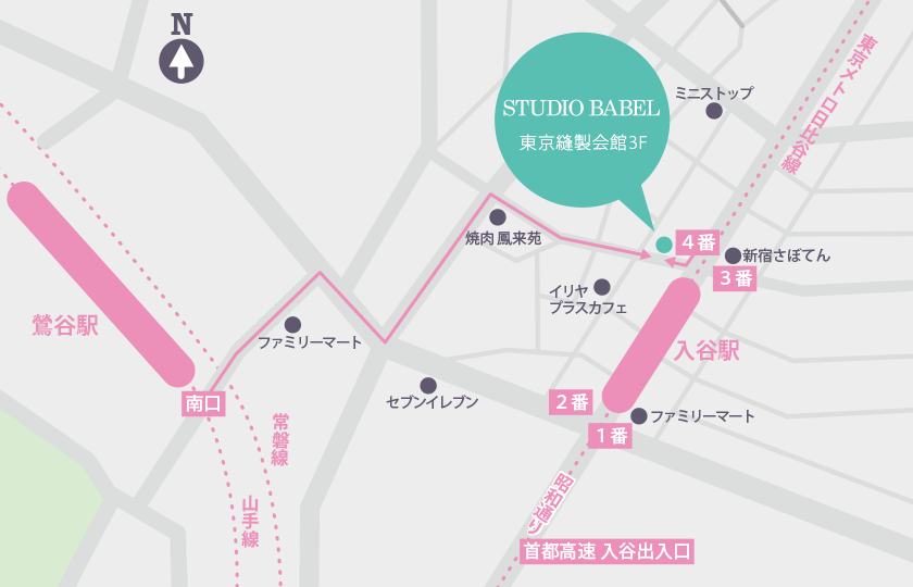 STUDIO BABEL ACCESS MAP